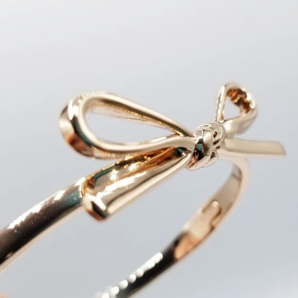 kate spade Jewelry - Kate Spade Skinny Mini Rose Gold Bow Bangle Bracelet – NWT